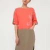 Finn Flare Damen ZWEIFARBIGEM DESIGN - Freizeitkleid - Coral -Finn Flare Verkaufsladen 9240ea5192c44311862755ada128ebd4