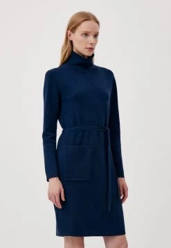 Finn Flare Damen Strickkleid - Dark Blue -Finn Flare Verkaufsladen 926b78d20ee34ead8be3c93c8d2e3c90