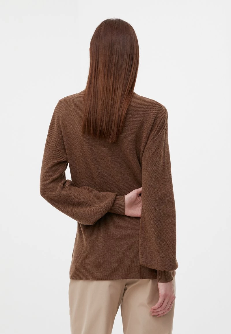 Finn Flare Damen Strickpullover - Dark Beige 5 Finn Flare Damen Strickpullover - Dark Beige – Bild 3