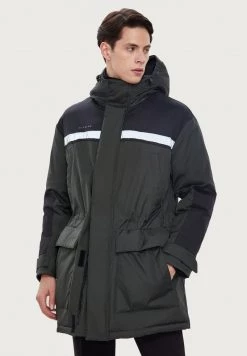 Finn Flare Herren Wintermantel - Dark Green