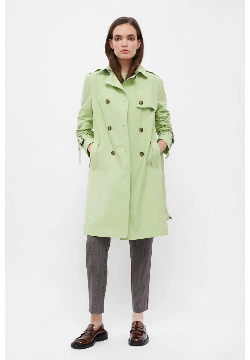 Finn Flare Damen Trenchcoat - Light Green 4 Finn Flare Damen Trenchcoat - Light Green – Bild 2