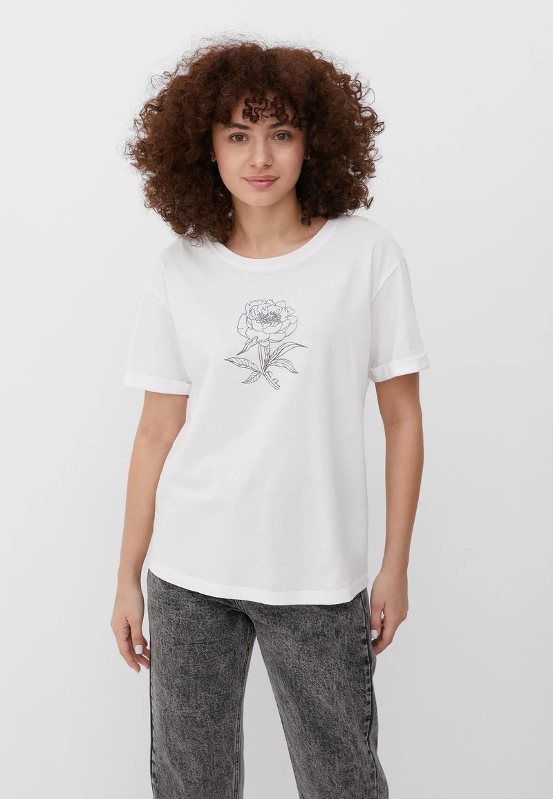 Finn Flare Damen T-Shirt Print - White 3 Finn Flare Damen T-Shirt Print - White