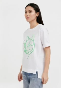 Finn Flare Damen T-Shirt Print - White 11 Finn Flare Damen T-Shirt Print - White -Finn Flare Verkaufsladen 94f25ce34ea84d13b05d368f522407b1