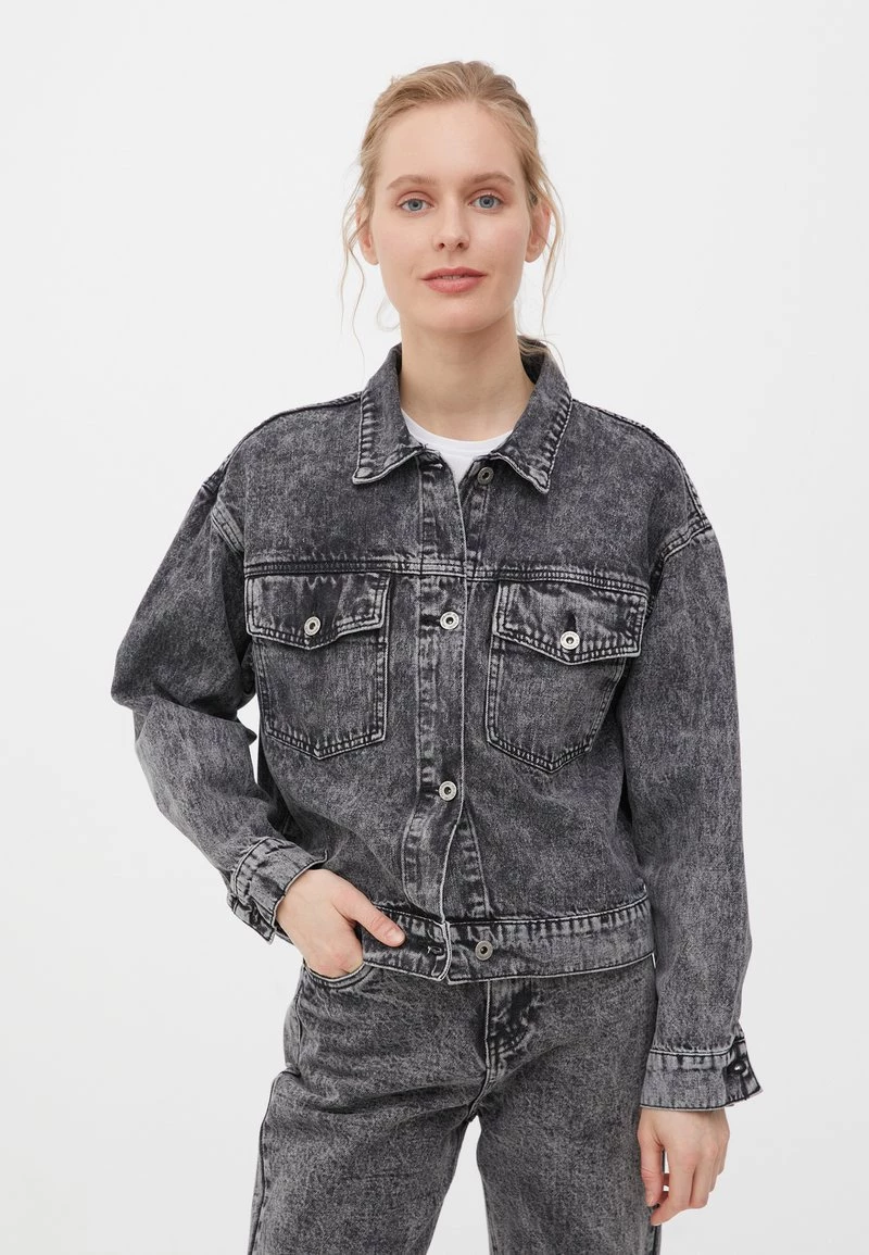 Finn Flare Jeansjacke - Dark Gray Denim | Damen 2 Finn Flare Jeansjacke - Dark Gray Denim | Damen