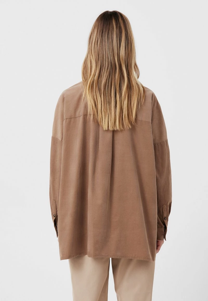 Finn Flare Damen LANGARM - Hemdbluse - Dark Beige 5 Finn Flare Damen LANGARM - Hemdbluse - Dark Beige – Bild 3