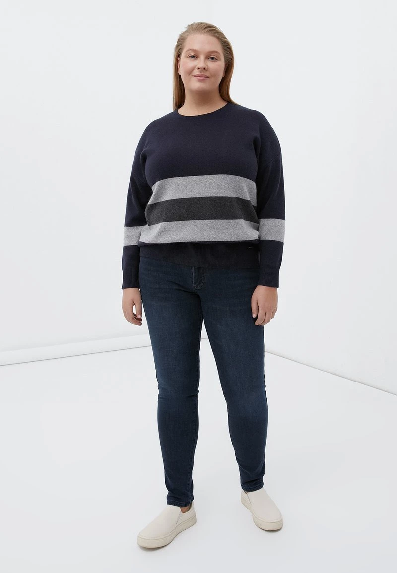 Finn Flare Damen Strickpullover - Dark Blue 4 Finn Flare Damen Strickpullover - Dark Blue – Bild 2