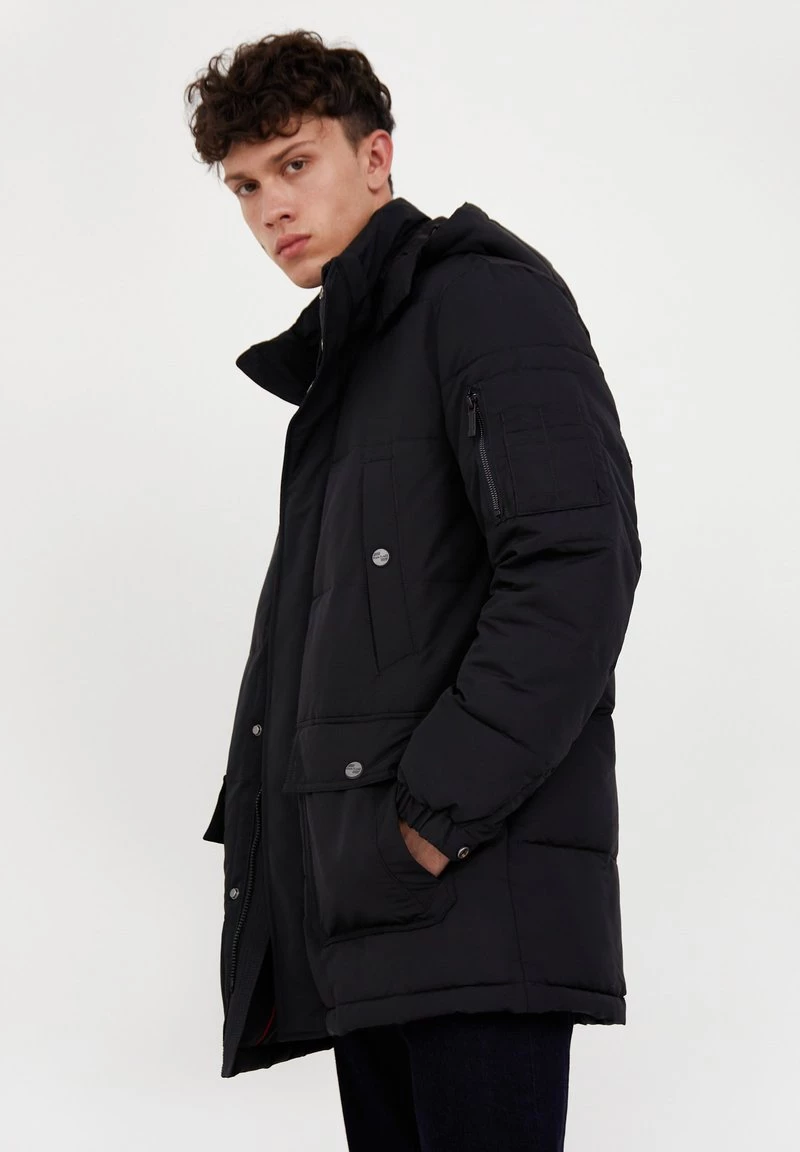 Finn Flare Wintermantel - Black | Herren 6 Finn Flare Wintermantel - Black | Herren – Bild 4