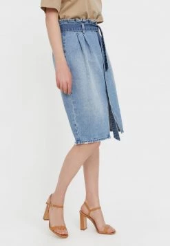 Finn Flare Damen Jeansrock - Light Blue -Finn Flare Verkaufsladen 97d1276ecfda46c7be4cd3fa57a417ef