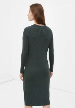 Finn Flare Damen Etuikleid - Dark Green -Finn Flare Verkaufsladen 97da1fc016a948eda04358522b58bce4