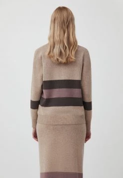 Finn Flare Damen Strickpullover - Light Brown -Finn Flare Verkaufsladen 97ddff0c09d84545b91284104705dc53