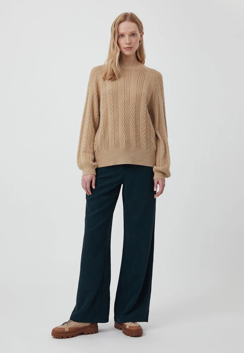 Finn Flare Strickpullover - Dark Beige | Damen 4 Finn Flare Strickpullover - Dark Beige | Damen – Bild 2