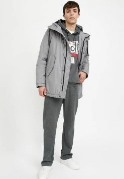 Finn Flare Herren Wintermantel - Grey -Finn Flare Verkaufsladen 982bf074066f4c0f86ce01913e1a4b4f