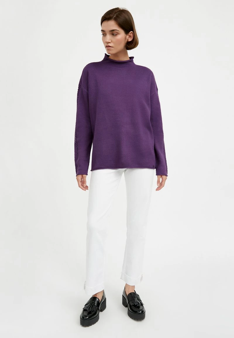Finn Flare Damen Strickpullover - Violet 4 Finn Flare Damen Strickpullover - Violet – Bild 2