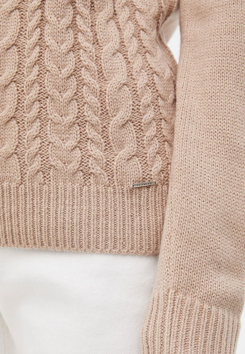 Finn Flare Damen Strickpullover - Beige 8 Finn Flare Damen Strickpullover - Beige – Bild 6