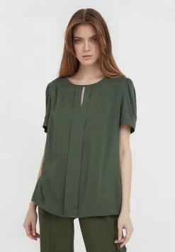 Finn Flare Damen Bluse - Dark Green