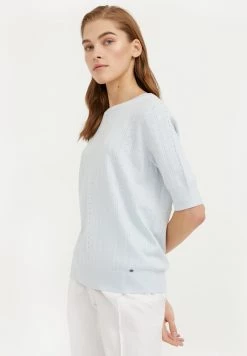 Finn Flare Damen Strickpullover - Light Blue -Finn Flare Verkaufsladen 99a0469675fb44479a0f95d0df631f78