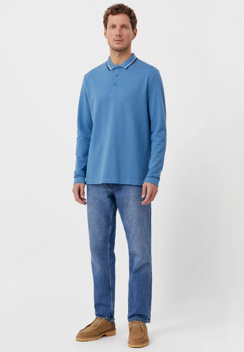 Finn Flare Herren Poloshirt - Light Blue 4 Finn Flare Herren Poloshirt - Light Blue – Bild 2