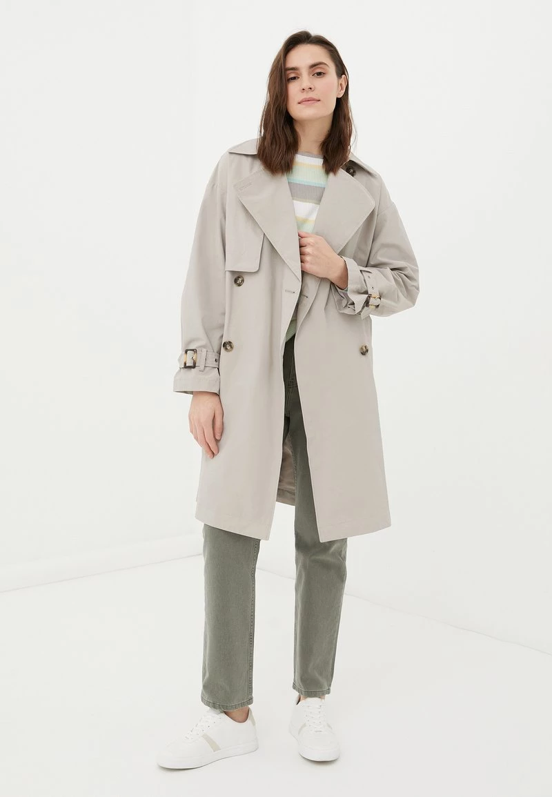 Finn Flare Trenchcoat - Grey | Damen 4 Finn Flare Trenchcoat - Grey | Damen – Bild 2