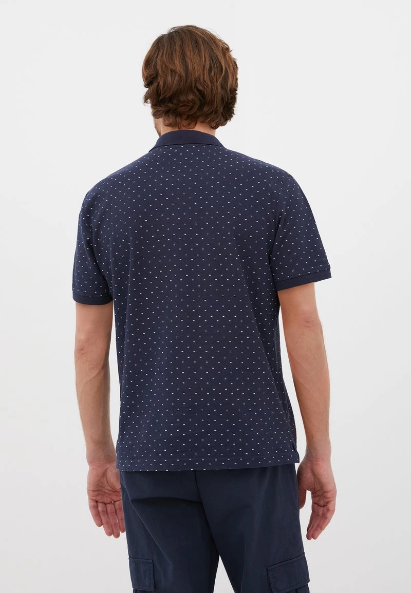 Finn Flare Herren Poloshirt - Dark Blue 5 Finn Flare Herren Poloshirt - Dark Blue – Bild 3