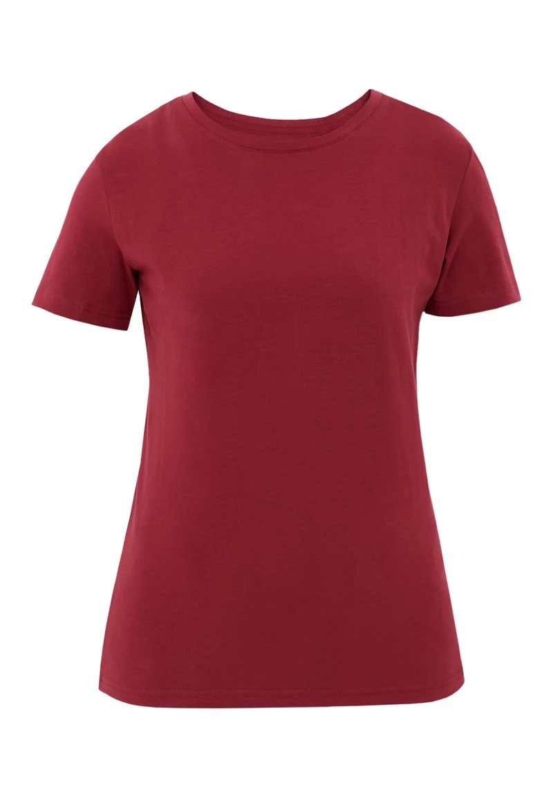 Finn Flare Damen T-Shirt Basic - Dark Red 8 Finn Flare Damen T-Shirt Basic - Dark Red – Bild 6