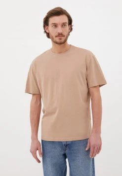 Finn Flare T-Shirt Basic - Beige | Herren