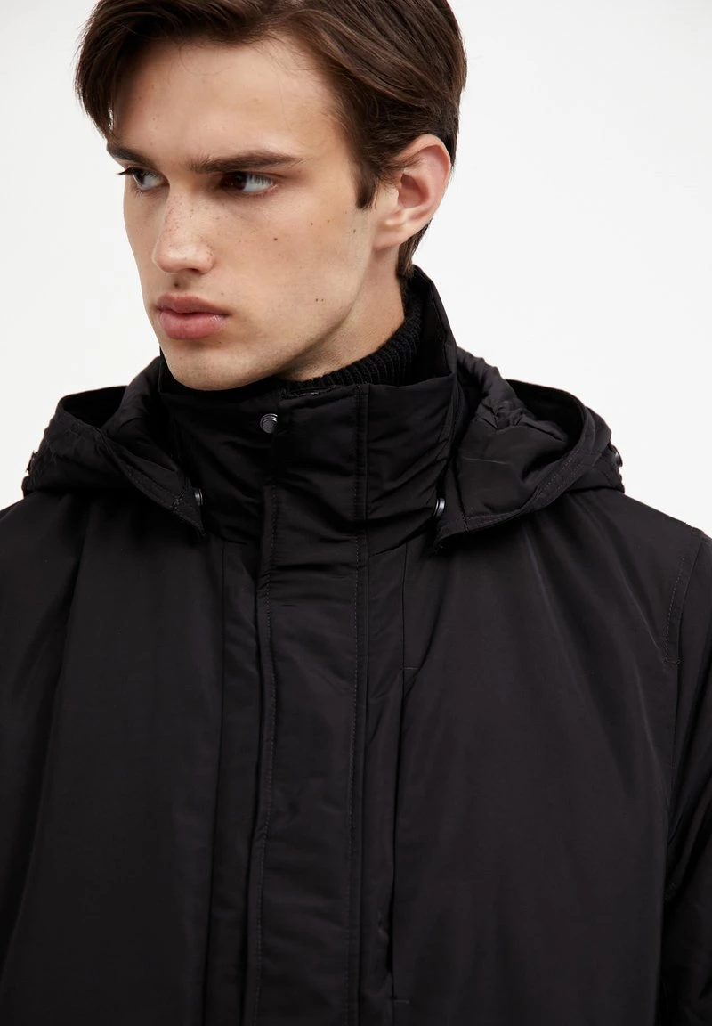 Finn Flare Herren Wintermantel - Black 7 Finn Flare Herren Wintermantel - Black – Bild 5