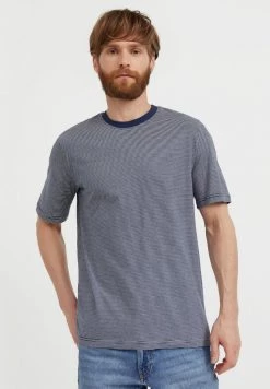 Finn Flare T-Shirt Print - Dark Blue | Herren