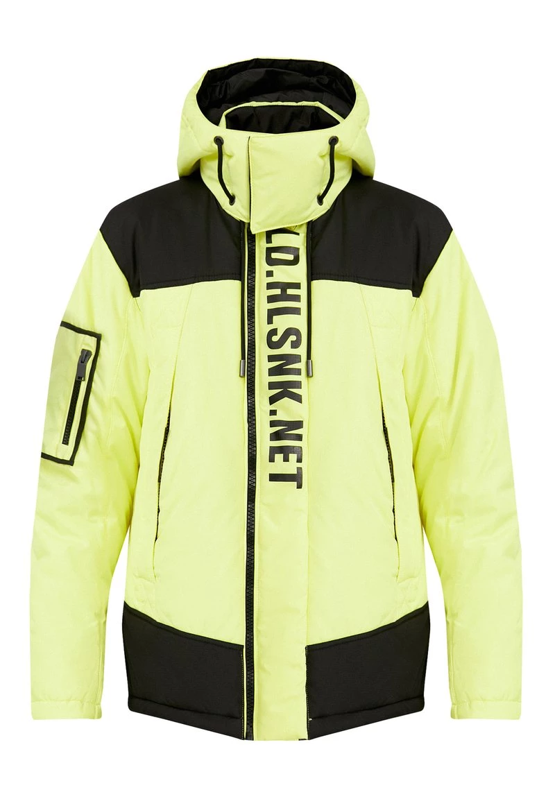 Finn Flare Herren Winterjacke - Neon Yellow 8 Finn Flare Herren Winterjacke - Neon Yellow – Bild 6