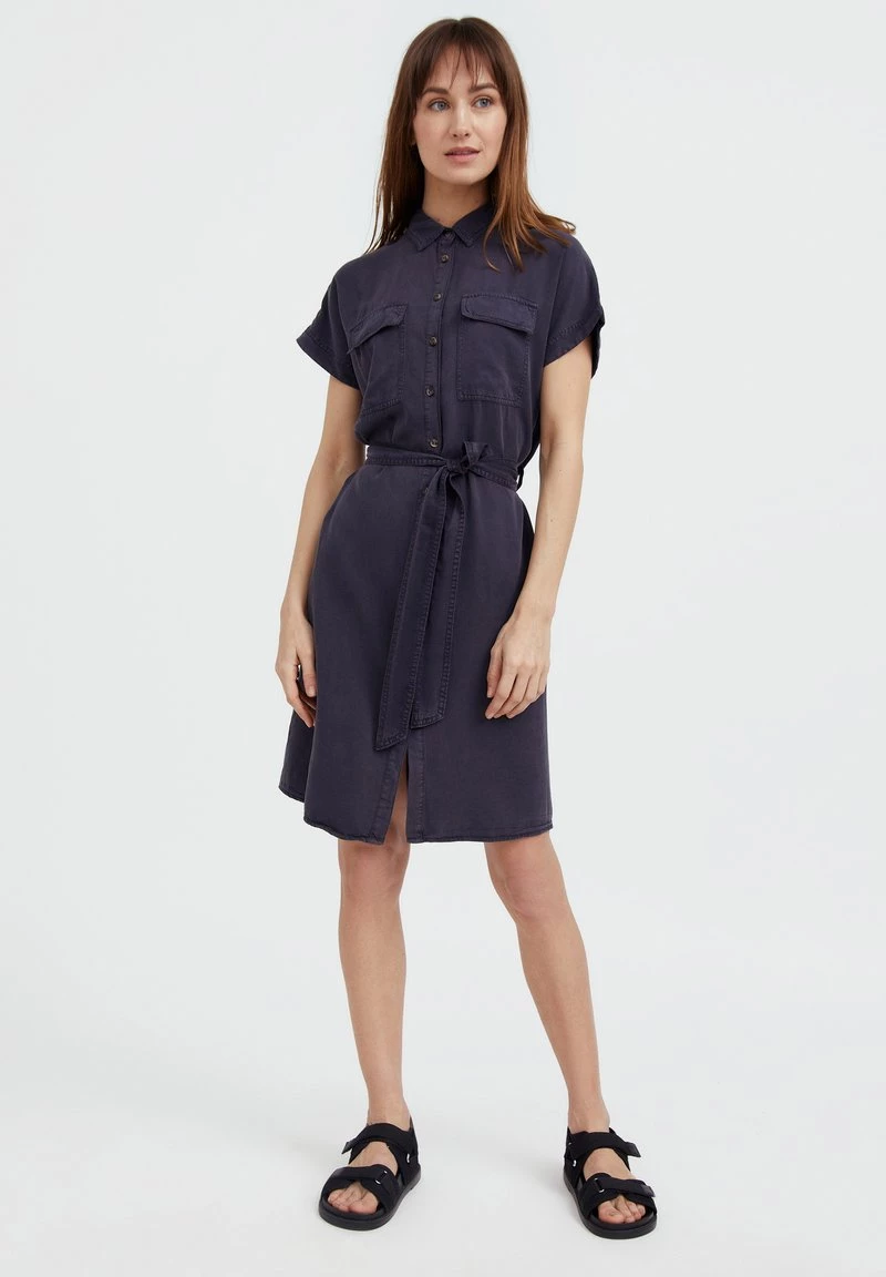 Finn Flare Damen Jeanskleid - Dark Grey 4 Finn Flare Damen Jeanskleid - Dark Grey – Bild 2