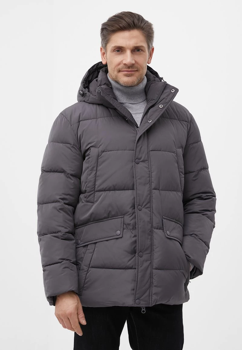 Finn Flare Herren Wintermantel - Dark Grey 3 Finn Flare Herren Wintermantel - Dark Grey