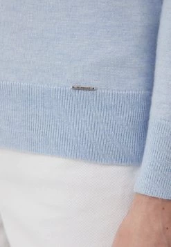 Finn Flare Damen Strickpullover - Light Blue -Finn Flare Verkaufsladen a0a414280a1a40b8a92f3b588973d07d