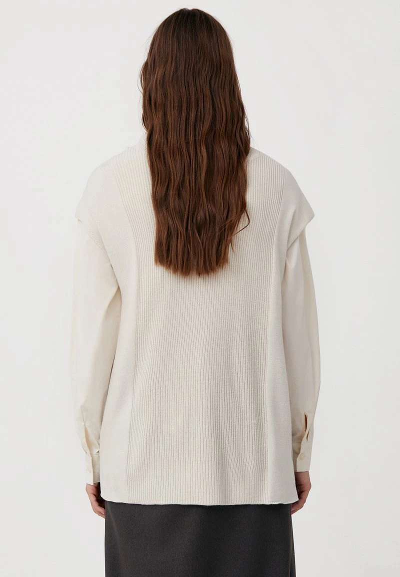 Damen FINN FLARE ROLLKRAGEN - T-Shirt Basic - Beige 5 Damen FINN FLARE ROLLKRAGEN - T-Shirt Basic - Beige – Bild 3