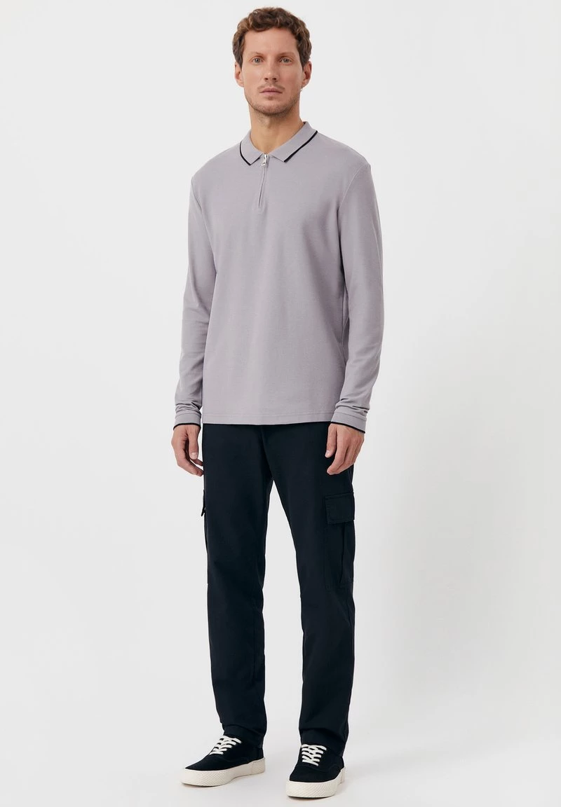 Finn Flare Herren Poloshirt - Grey Blue 4 Finn Flare Herren Poloshirt - Grey Blue – Bild 2