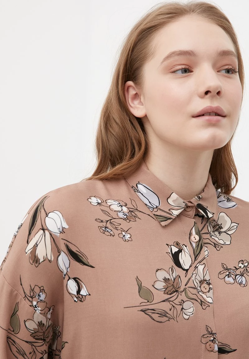 Finn Flare Damen Hemdbluse - Beige 7 Finn Flare Damen Hemdbluse - Beige – Bild 5