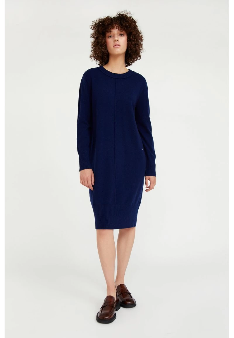 Finn Flare Damen Strickkleid - Dark Blue 4 Finn Flare Damen Strickkleid - Dark Blue – Bild 2