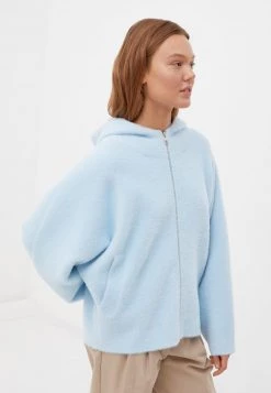 Finn Flare Damen Fleecejacke - Light Blue -Finn Flare Verkaufsladen a58a7f0a146d4373b2f3a1684bc2d6c0