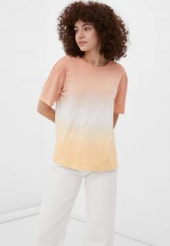 Finn Flare Damen T-Shirt Print - Yellow