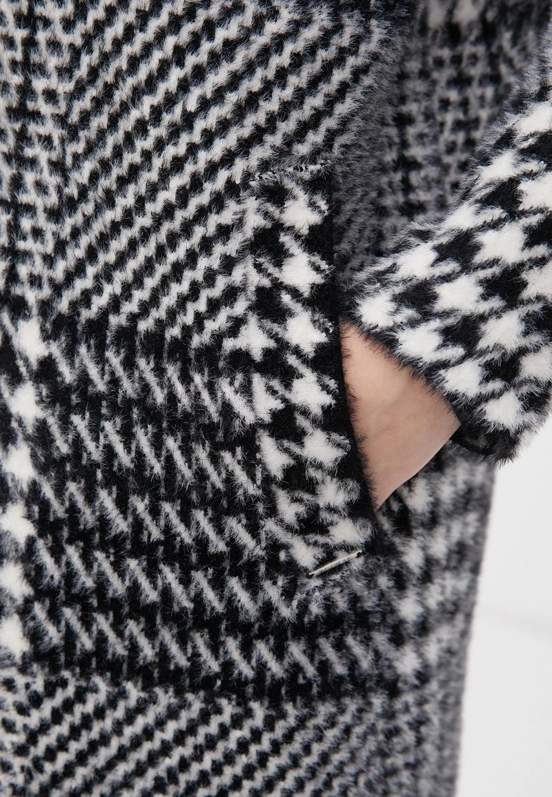 Finn Flare Damen Klassischer Mantel - Dark Grey Melange 7 Finn Flare Damen Klassischer Mantel - Dark Grey Melange – Bild 5