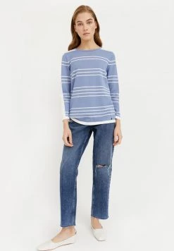 Finn Flare Damen Strickpullover - Light Blue -Finn Flare Verkaufsladen a688ebf04b46419abd2d5c939b5d26fe