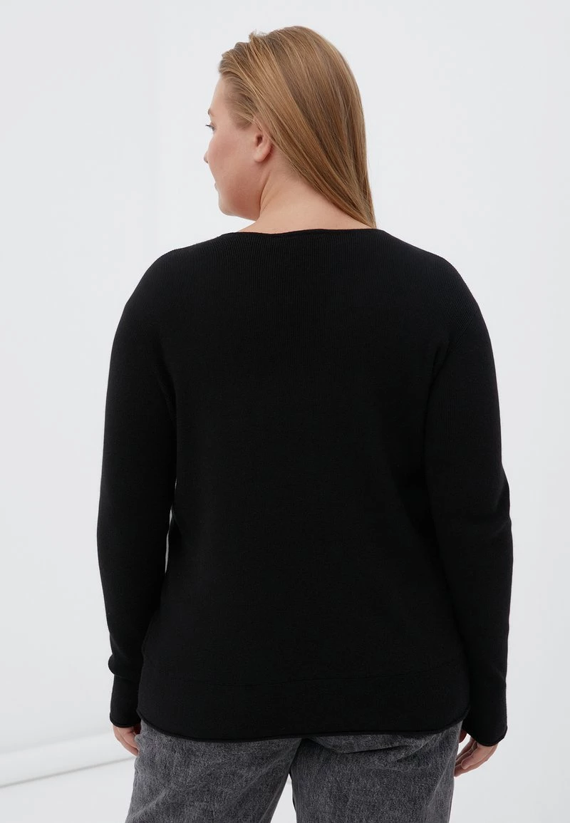 Finn Flare Damen LANGARM - Strickpullover - Black 5 Finn Flare Damen LANGARM - Strickpullover - Black – Bild 3