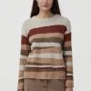 Finn Flare Damen RUNDHALS - Strickpullover - Beige