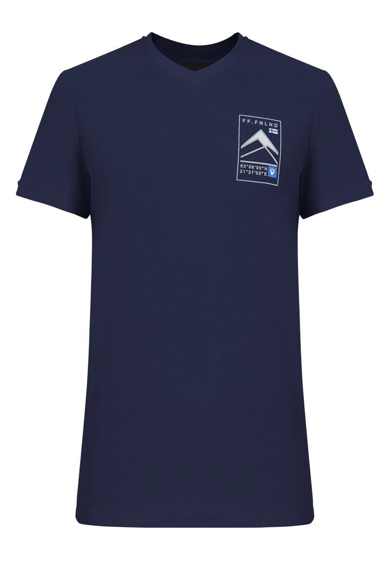 Finn Flare Herren T-Shirt Print - Dark Blue 9 Finn Flare Herren T-Shirt Print - Dark Blue – Bild 7