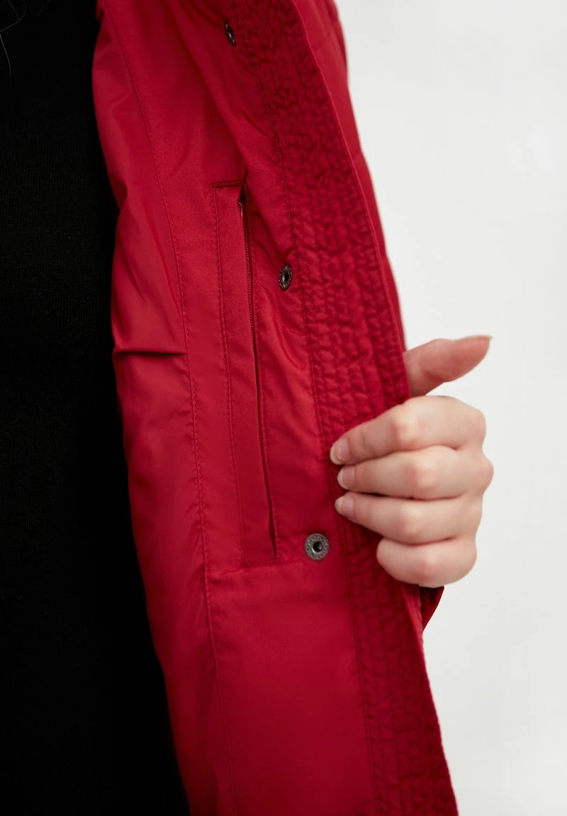 Finn Flare Damen Parka - Dark Red 6 Finn Flare Damen Parka - Dark Red – Bild 4