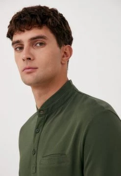 Finn Flare Langarmshirt - Dark Green | Herren -Finn Flare Verkaufsladen a7c1b999871f4019a583a6ab0b564fdc