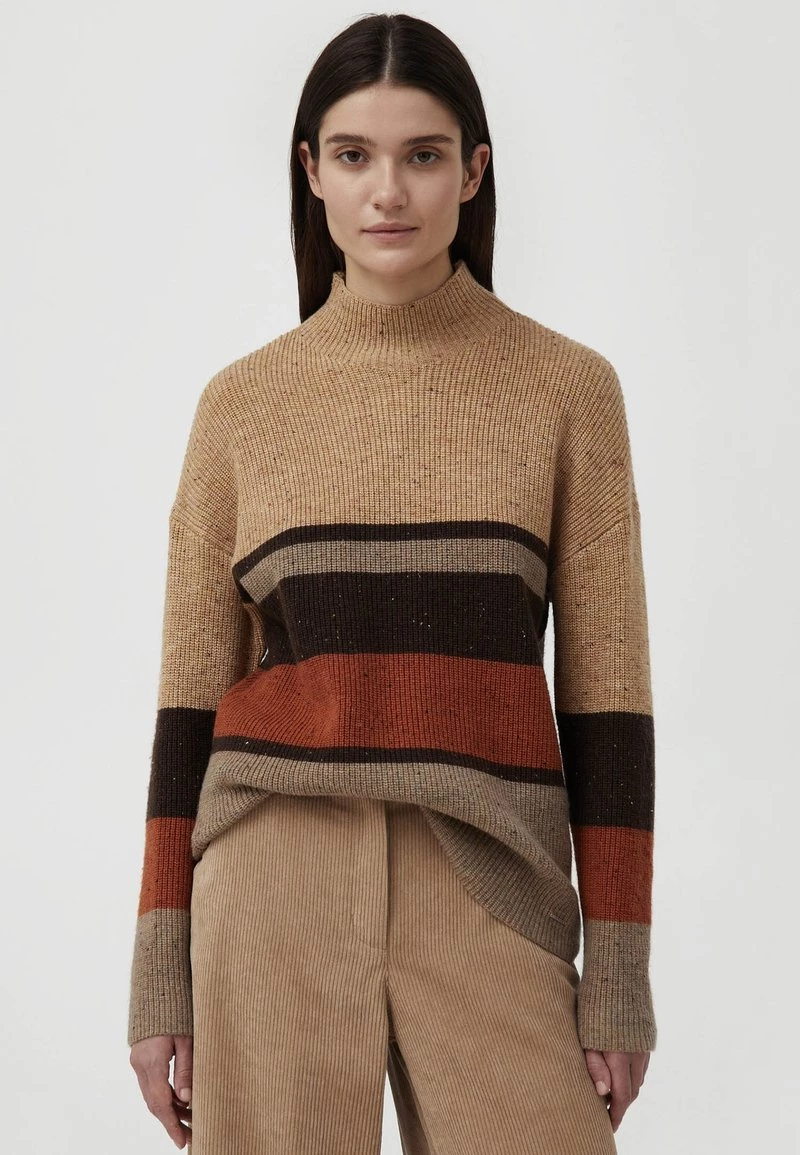 Finn Flare Damen Strickpullover - Light Brown 3 Finn Flare Damen Strickpullover - Light Brown