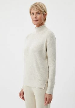 Finn Flare Damen LANGARM - Strickpullover - Beige -Finn Flare Verkaufsladen a80d692782bd45c3b1a7a43e2e7d33a3