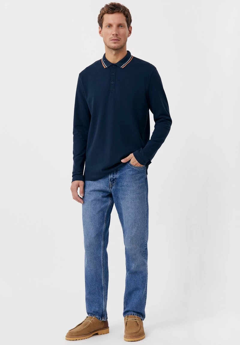 Finn Flare Herren Poloshirt - Dark Blue 4 Finn Flare Herren Poloshirt - Dark Blue – Bild 2