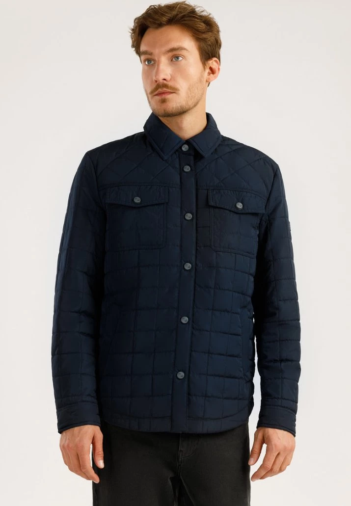 Finn Flare Herren MIT AUFGESETZTEN TASCHEN - Übergangsjacke - Cosmic Blue 3 Finn Flare Herren MIT AUFGESETZTEN TASCHEN - Übergangsjacke - Cosmic Blue