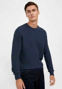 Finn Flare Herren Strickpullover - Dark Blue