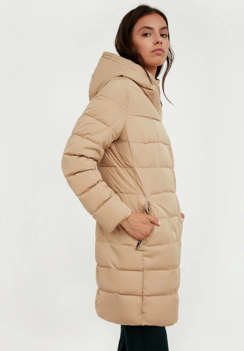 Finn Flare Damen Wintermantel - Beige 6 Finn Flare Damen Wintermantel - Beige – Bild 4